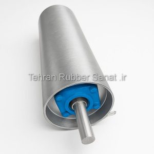 غلطک فولادی انتهای نوار نقاله 120 میلیمتر